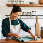 Home 11 일회용품 대체 사용을 늘리기 위한 전략 - **Prompt:** A cozy and well-lit kitchen, showcasing a seamless transition to sustainable living. Cle...